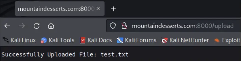 Text-file-successfully-uploaded