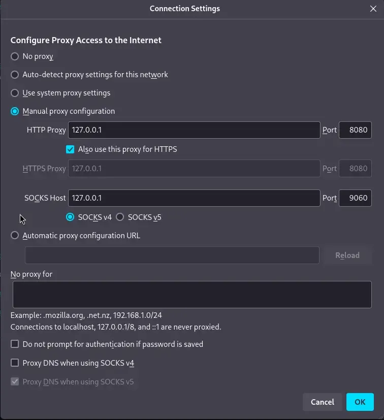 firefix-connect-setting