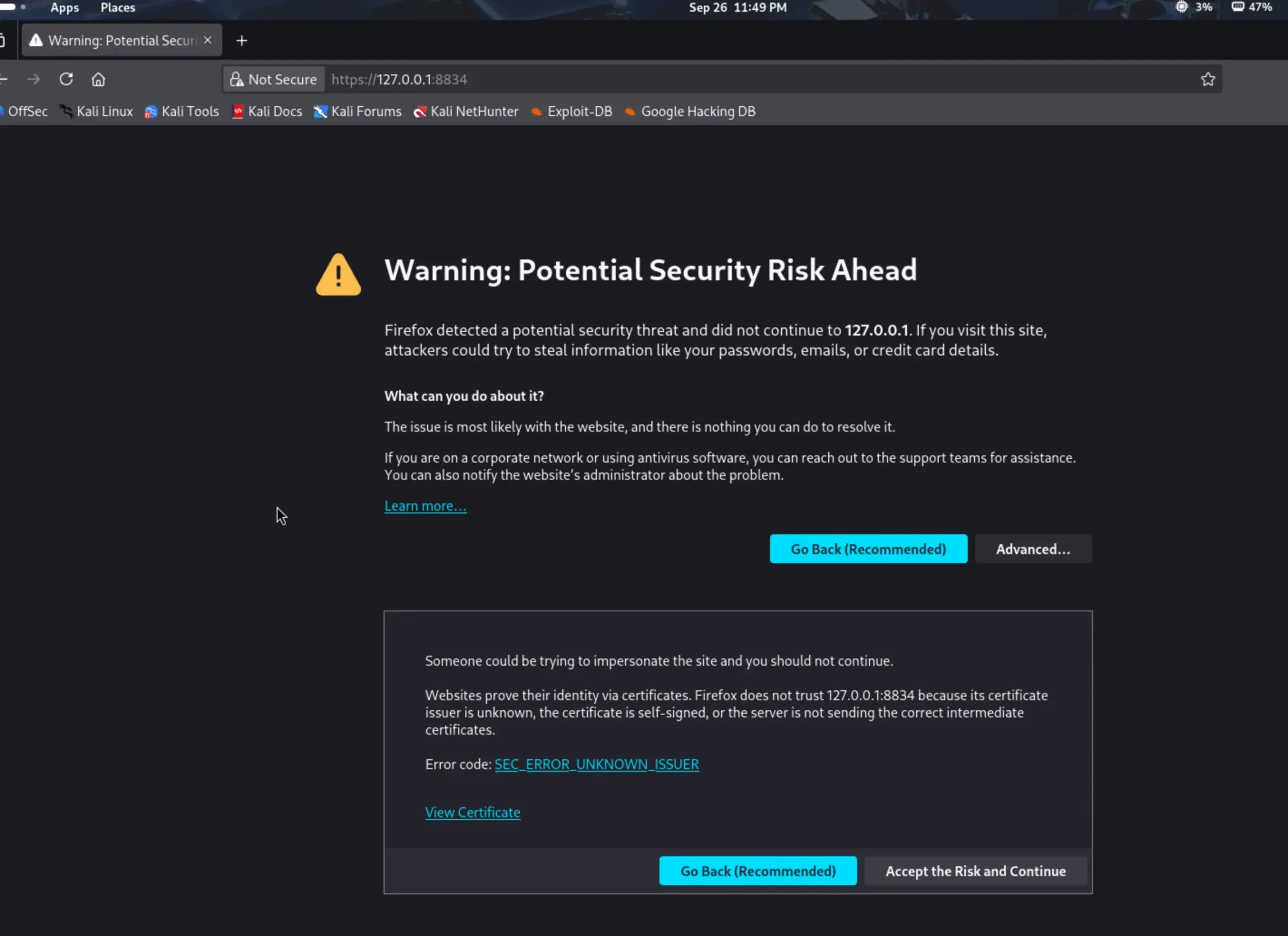 nessus-browser