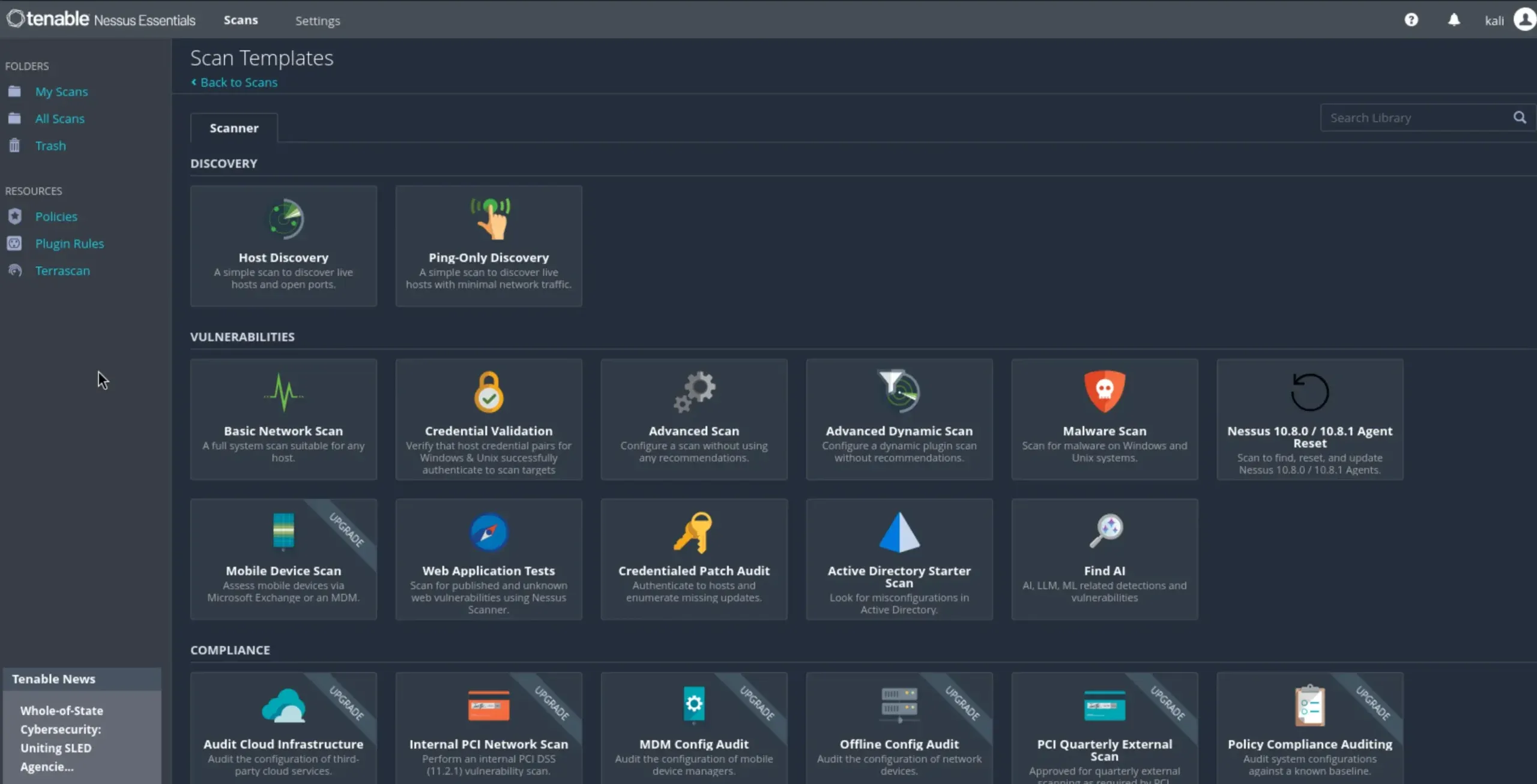 nessus-policy-templates